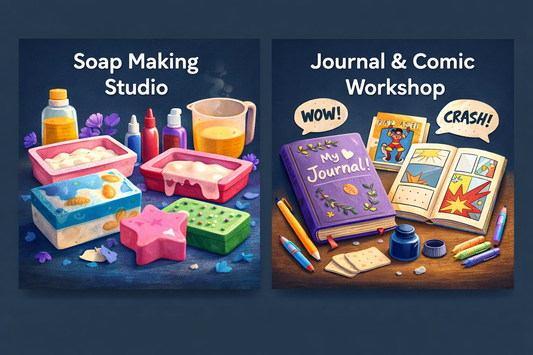 July 24 – Enrichment Workshops | Soap Making Studio & Journal and Comic Workshop
