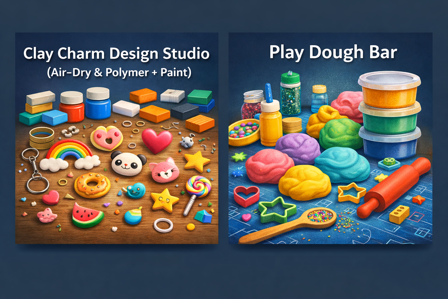 July 10 – Enrichment Workshops | Clay Charm Studio & Play Dough Bar